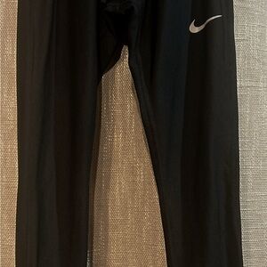 Nike Black Leggings with White Logo